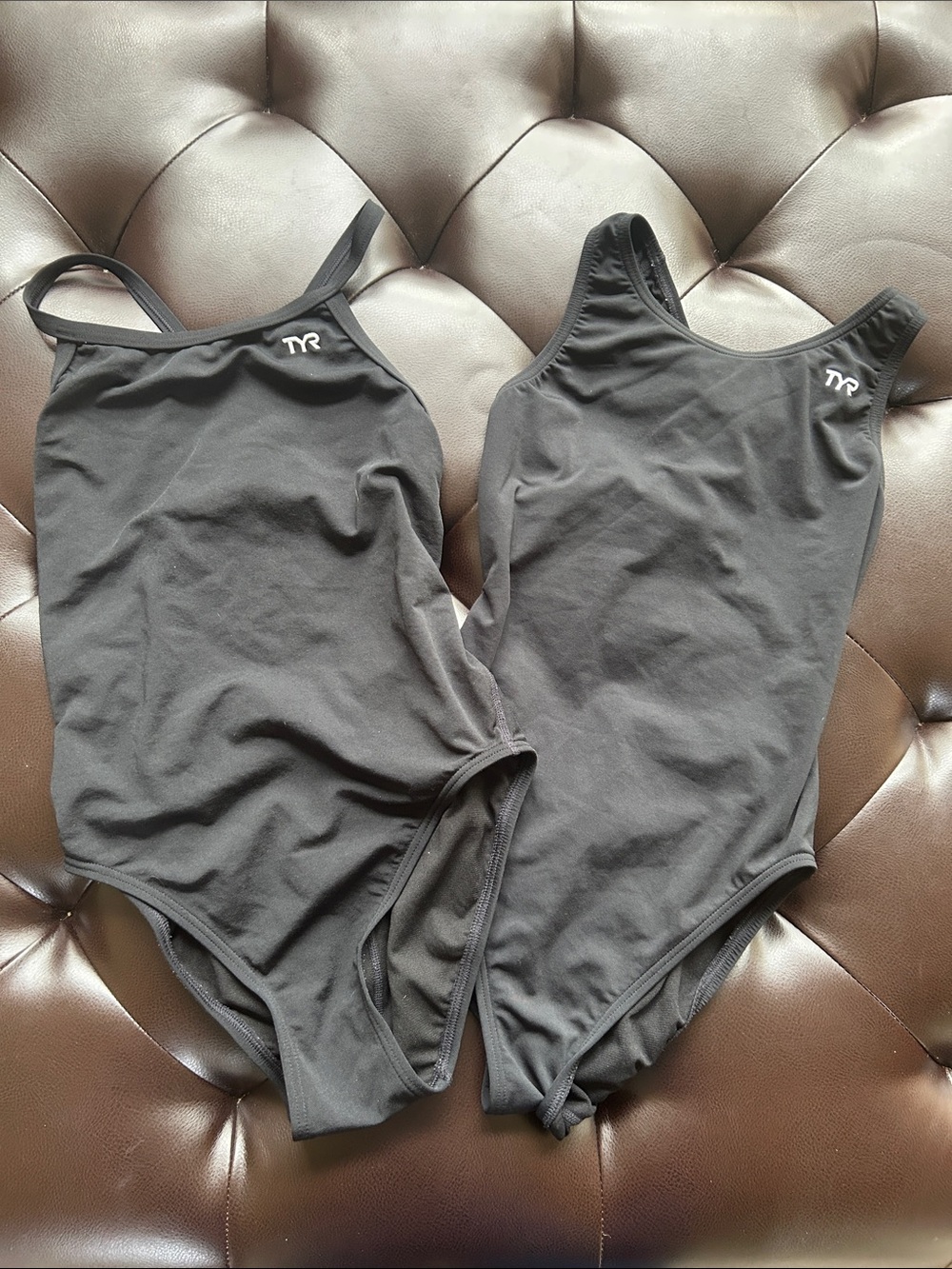 Lot of 2 TYR Black Women's One-Piece Swim Suits Size 32